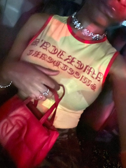 Authentic SHEIN shopper review photo of the Orangina SumWon crop tank, review photo 4