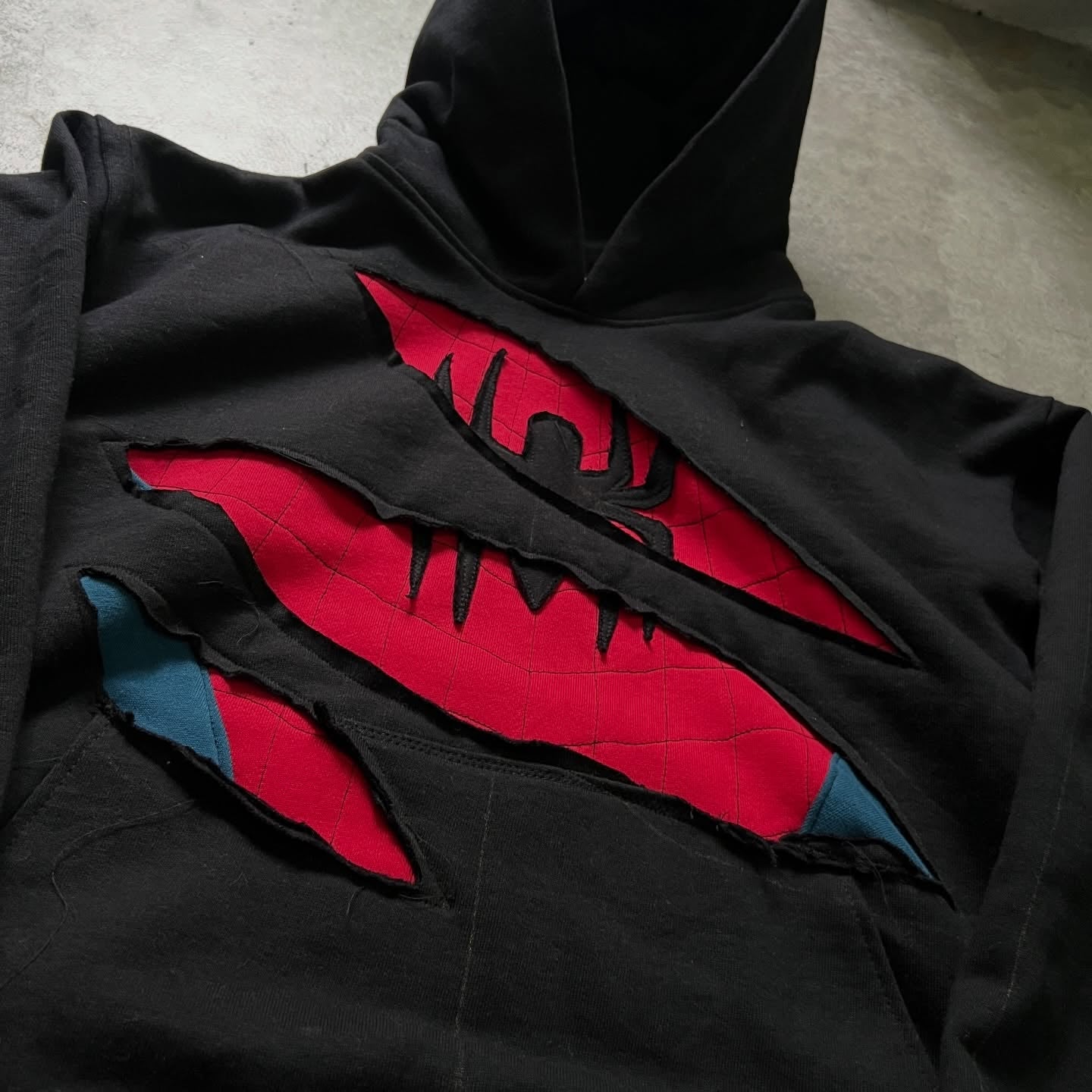 Ripped Spider Hoodie